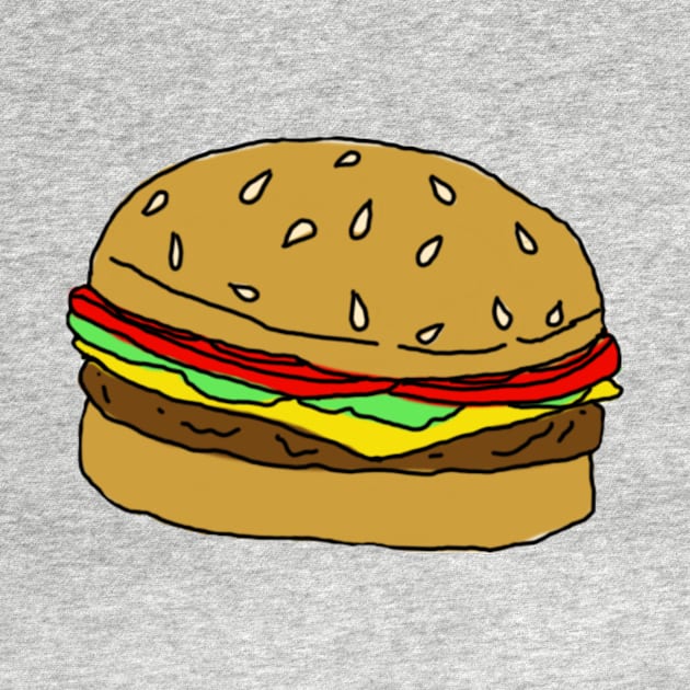 Burger drawing by BugHellerman